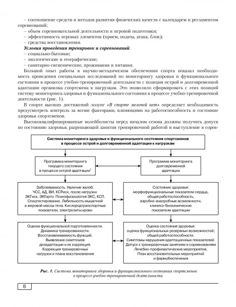 Функциональная подготовленность волейболистов: диагностика, механизмы адаптации, коррекция симптомов. Ф.А. Иорданская. - Image 8