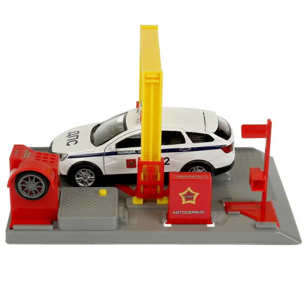 Игрушка пластик свет-звук автосервис 21 см,vestacross-12pol-wh , красн, кор. Технопарк в кор.2*30шт - Image 2