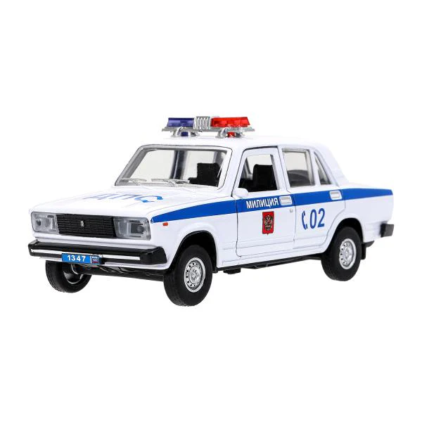 Машина металл свет-звук LADA ваз-2105 12 cm, дв,баг,инер,пол,кор. технопарк Технопарк в кор.2*36шт - Image 3