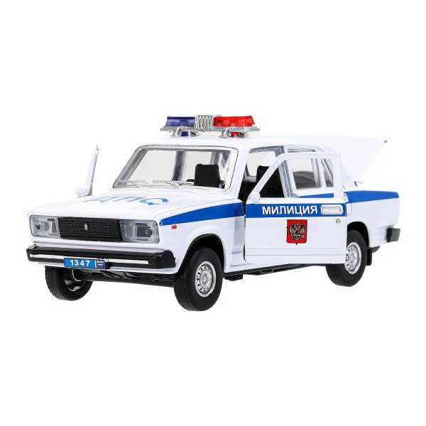 Машина металл свет-звук LADA ваз-2105 12 cm, дв,баг,инер,пол,кор. технопарк Технопарк в кор.2*36шт - Image 4