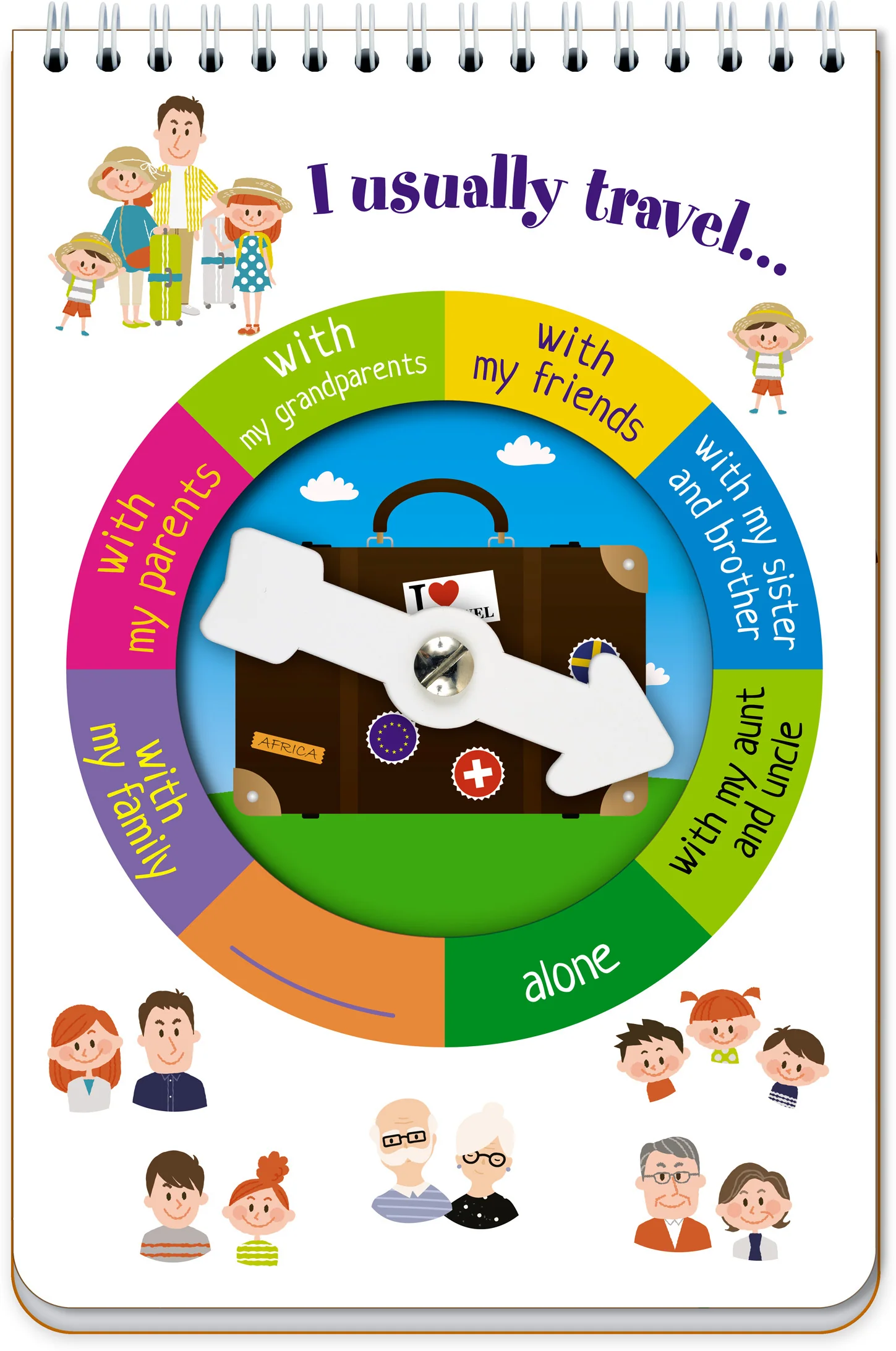 Волшебное колесо.English. Каникулы и путешествия (Holidays and travelling) - Image 4