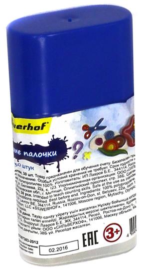 Счетные палочки 30шт ПЛАСТИЛИНОВАЯ КОЛ. 670612-30 - Image 2