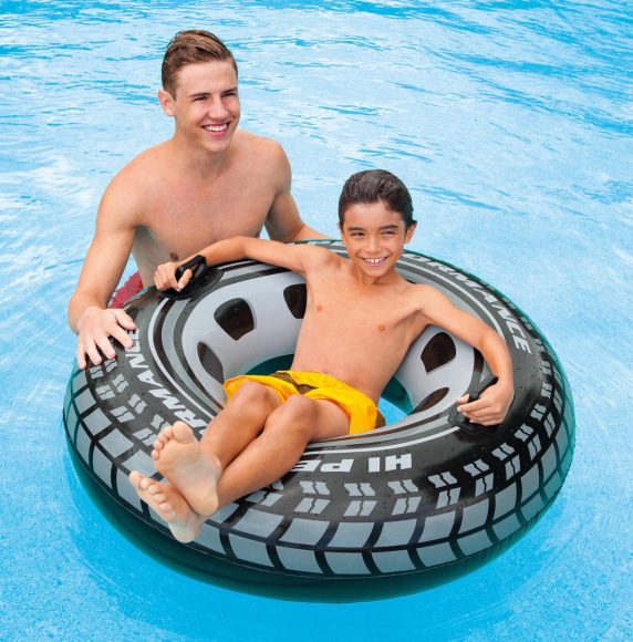 Круг надувной INTEX "Monster Truck Tube" (Большое колесо), с держателями, от 9 лет, 114см - Image 2