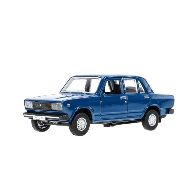 Машина металл LADA ваз-2105 1997 12 cm, двери, багаж, инерц.темно-синий,кор. Технопарк в кор.2*36шт - Image 4