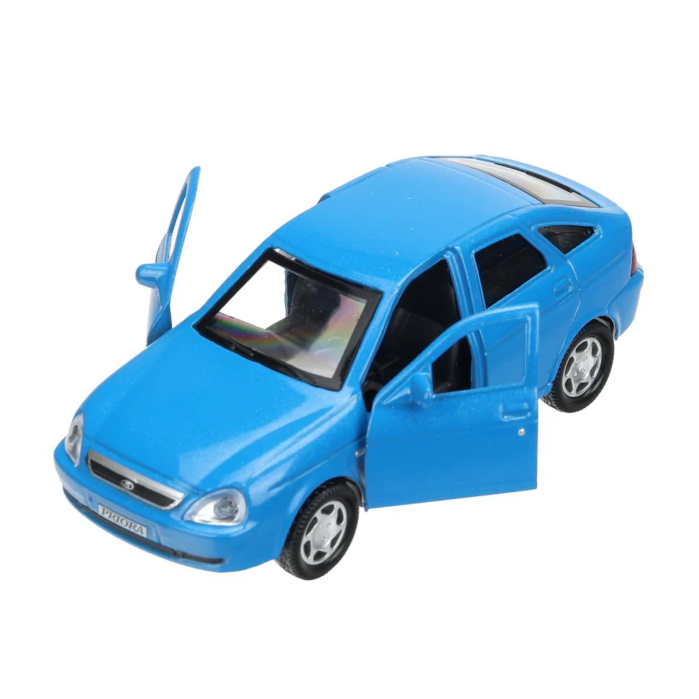Машина металл LADA PRIORA 12 см, двери, инерц,синий перламутр,кор. Технопарк в кор.2*36шт - Image 8