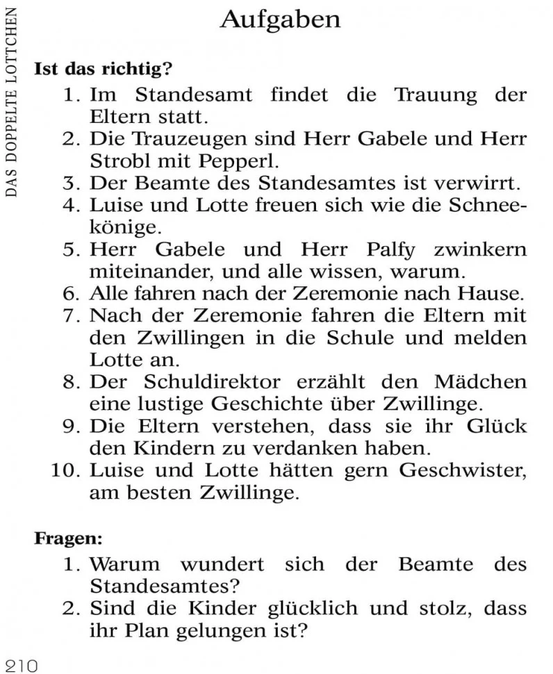 Близнецы. Das doppelte Lottchen. Книга для чтения на немецком языке. Кестнер Э. - Image 13