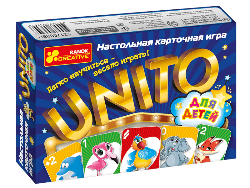 12170008Р Настольная карточная игра UNITO д/детей