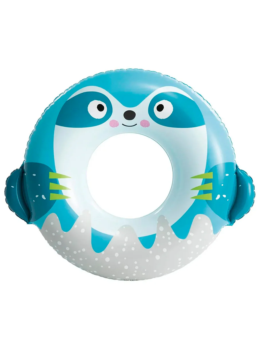 Intex. Круг надувной, CUTE ANIMAL TUBES, от 8 лет, 3 разн. вида арт.59266NP