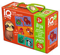 IQ игры для самых маленьких. Парочки. Угадай, кто где прячется 2+Запуск речи