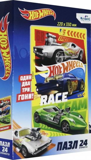 Origami. Пазл 24 Hot Wheels "Заезд года" арт. 05900 - Image 2